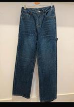 Broek met strass steentjes wide leg, Ophalen of Verzenden, Zo goed als nieuw, Blauw, W27 (confectie 34) of kleiner