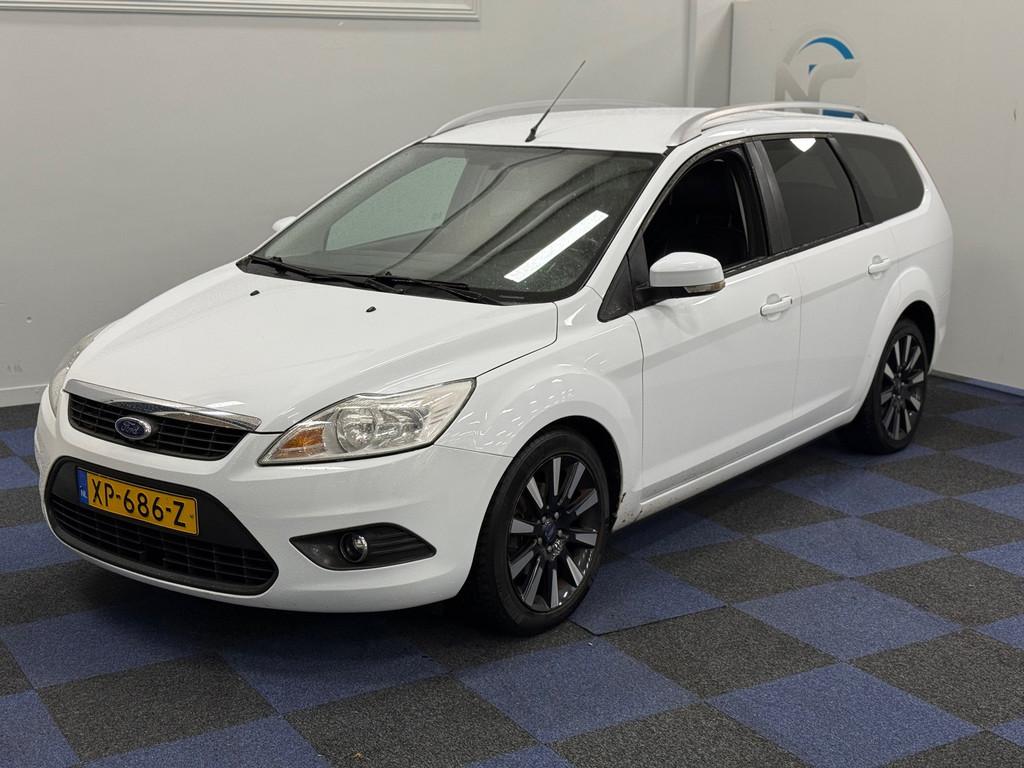Ford Focus Wagon 1.8 Ghia Flexi Fuel / NIEUWE APK / NETTE AU, Euro 5, Gebruikt, 4 cilinders, Wit