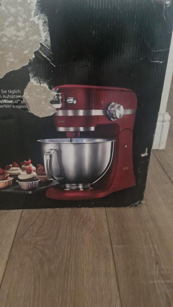 AEG Ultramix Keukenmachine Rood - Nieuw in Doos, Witgoed en Apparatuur, Keukenmixers, Nieuw, 4 liter of meer, 3 snelheden of meer