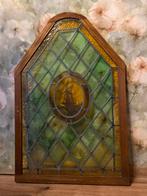 Glas in lood raam molen, Antiek en Kunst, Ophalen