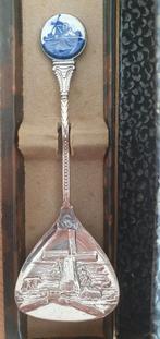antiek suiker schep lepel delfsblauw molens, Ophalen of Verzenden