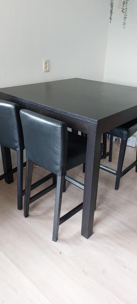 Hoge eethoek 95 cm hoog 110 breed, Huis en Inrichting, Tafels | Eettafels, Ophalen, Gebruikt, 100 tot 150 cm, 50 tot 100 cm