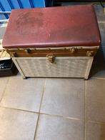 Houten kist met visgerei en diverse hengels, Ophalen, Gebruikt, Werphengel