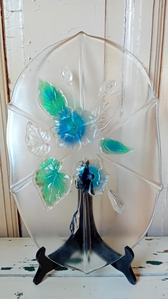 Glazen schaal/serveerschaal, Antiek en Kunst, Antiek | Glas en Kristal, Verzenden