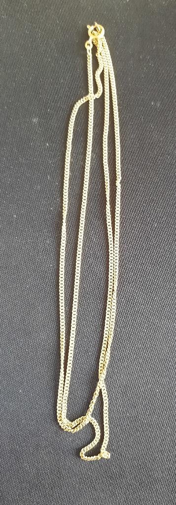 double ketting 72 cm, Ophalen of Verzenden, Zo goed als nieuw, Goud, Overige materialen