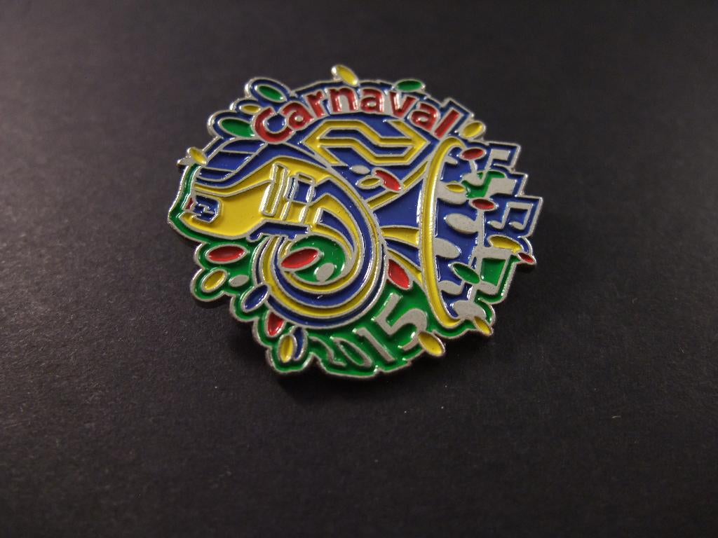 NS ( Nederlandse Spoorwegen) carnaval 2015, pin, Ophalen of Verzenden, Gebruikt, Overige onderwerpen