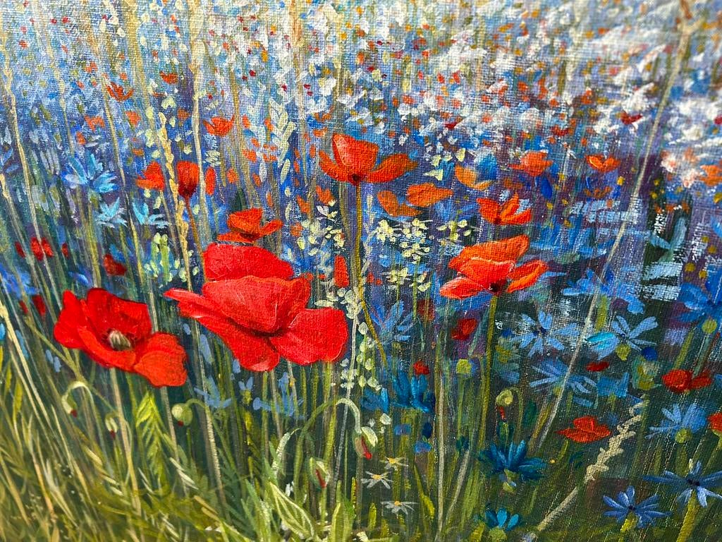 Prachtig schilderij klaprozen van Wies Verploegh, Ophalen of Verzenden