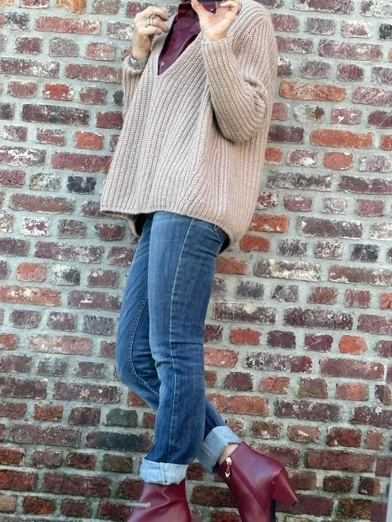 Cashmere Trui Closed, Kleding | Dames, Truien en Vesten, Ophalen of Verzenden, Nieuw, Maat 34 (XS) of kleiner, Bruin