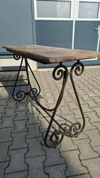 Bijzettafel industriële look, Ophalen