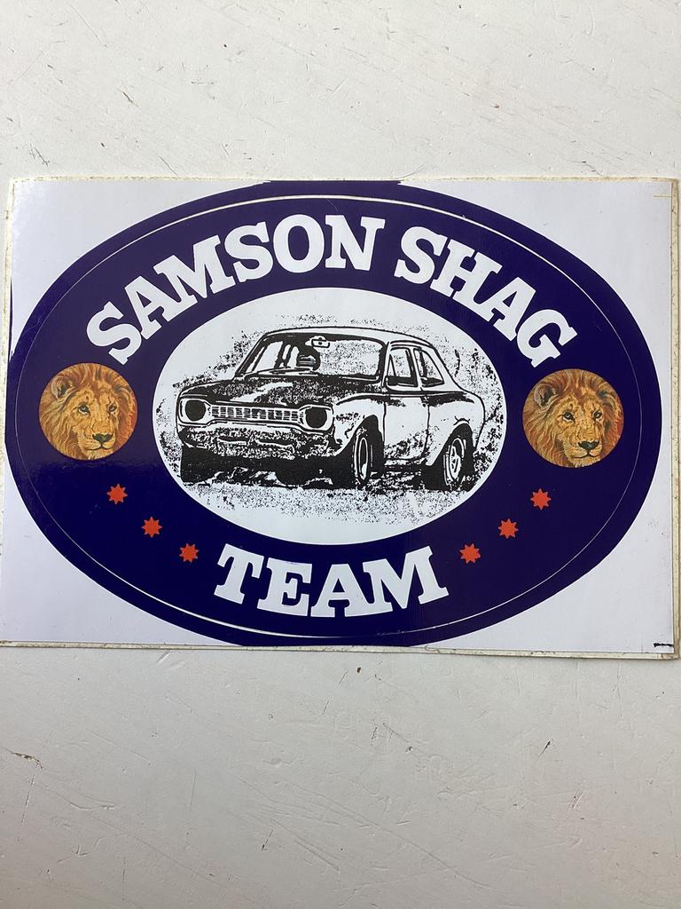 Sticker Samson Shag Team (autocross), Verzenden, Zo goed als nieuw, Sport