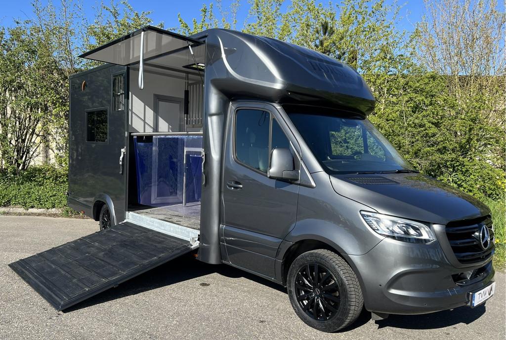 Mercedes-Benz Sprinter 319 Paardewagen / Horsetruck / Veewag, Dieren en Toebehoren, Paarden en Pony's | Trailers en Aanhangwagens