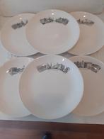 Amsterdams Grachtenservies - V & B - 6 platte borden, Ophalen of Verzenden