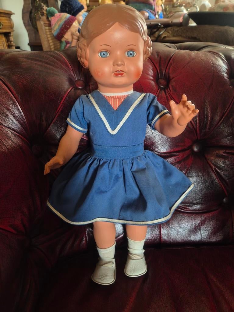 schildpad popje meisje 46 cm, Ophalen of Verzenden, Zo goed als nieuw, Pop