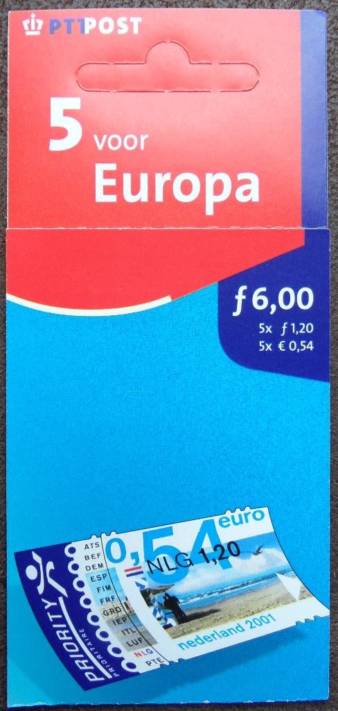 Mailer - 5 voor Europa € 0,54             PB 69, Postzegels en Munten, Postzegels | Nederland, Verzenden, Postfris