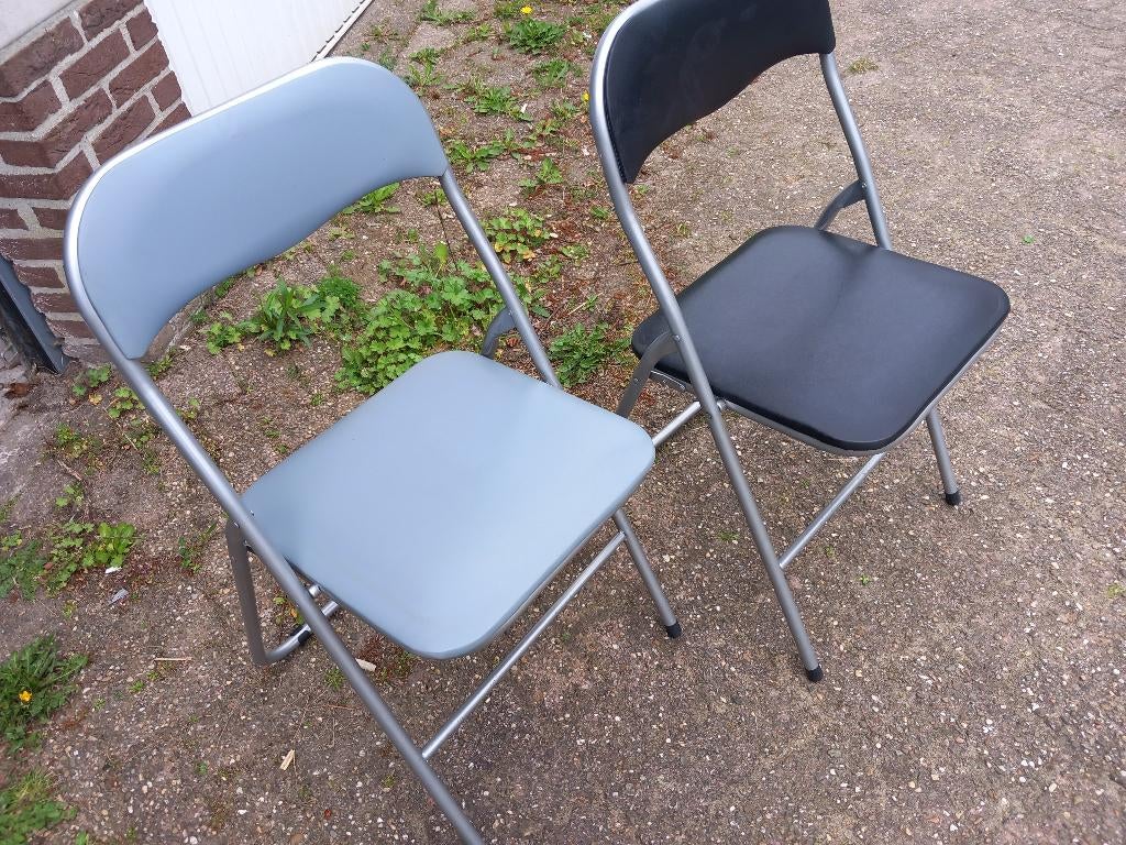 6 klapstoelen, Ophalen, Overige kleuren, Zo goed als nieuw, Metaal