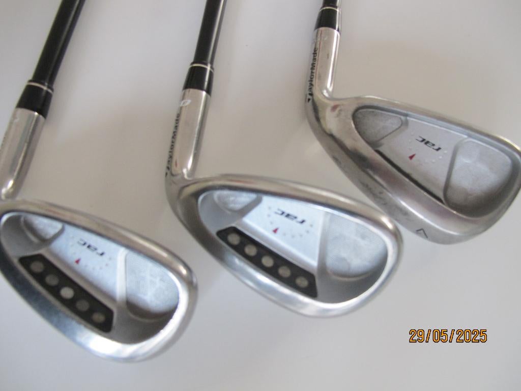 Golf clubs 3x, rac, Flex M, Taylor Made, Ultralite, Tipsoft., Sport en Fitness, Golf, Ophalen, Zo goed als nieuw, Club, Overige merken