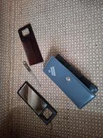 Vintage beauty setje voor in de handtas Driehoek, Ophalen of Verzenden, Gebruikt, Handen en Nagels, Toebehoren