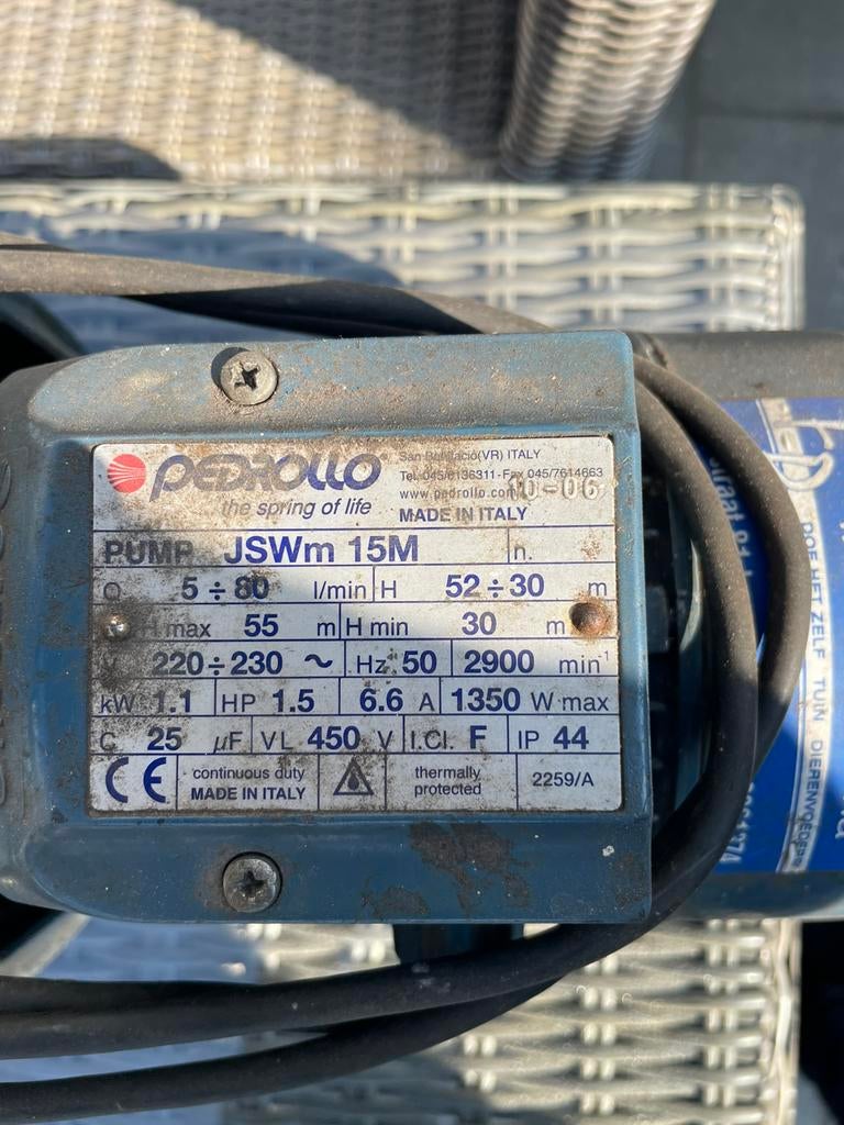 Waterpomp, Tuin en Terras, Waterpompen, Ophalen of Verzenden, Zo goed als nieuw, Beregeningspomp