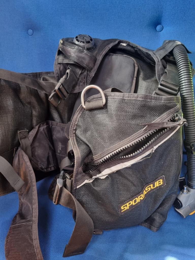 Duikset met 6 liter fles, Ophalen, Duikfles