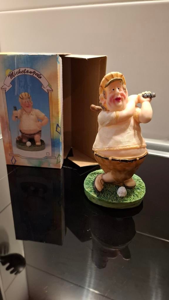 Michelangelo Golf Beeldje - Tee-ing Off, Verzamelen, Beelden en Beeldjes, Ophalen of Verzenden