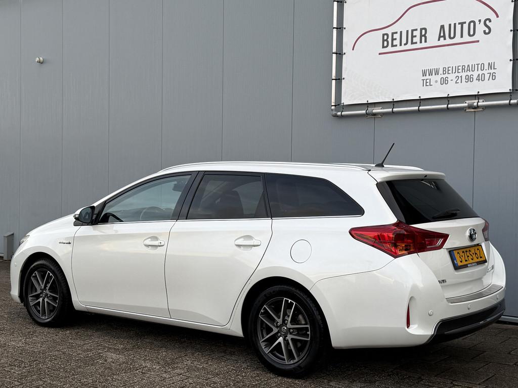 Toyota Auris Touring Sports 1.8 Hybrid Lease+ Camera., Euro 5, Stof, Gebruikt, Wit