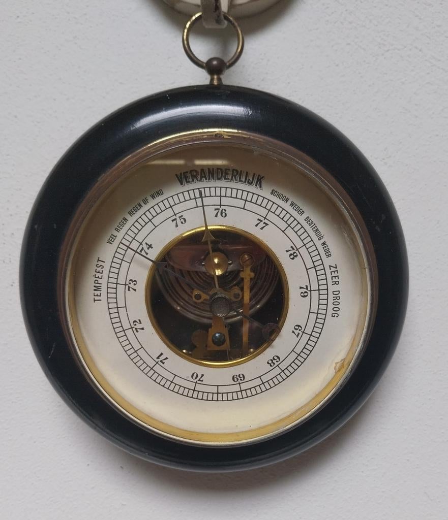 Antieke Barometer, Ophalen of Verzenden, Gebruikt, Barometer