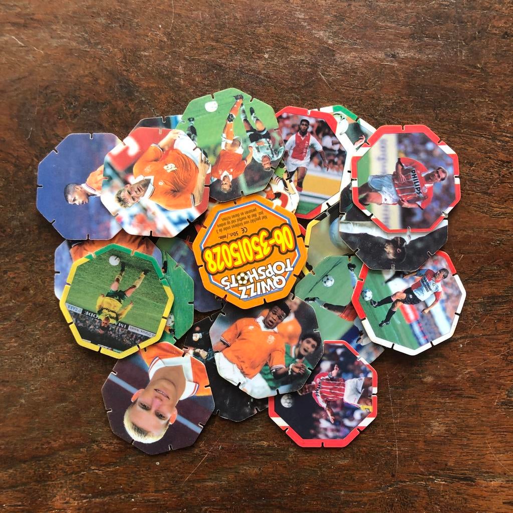 Verzameling Topshots flippo’s Qwizz actie jaren '90, Ophalen of Verzenden, Overige typen