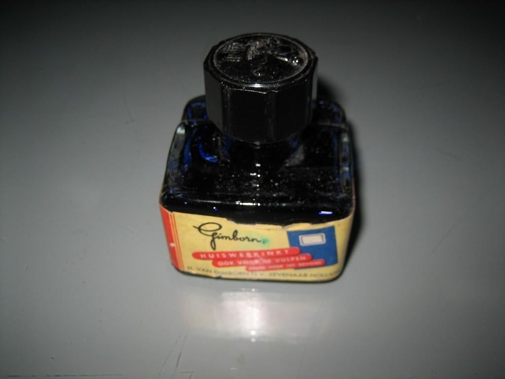 Vintage Inktflesje H. Van Gimborn Zevenaar (Holland), Ophalen of Verzenden