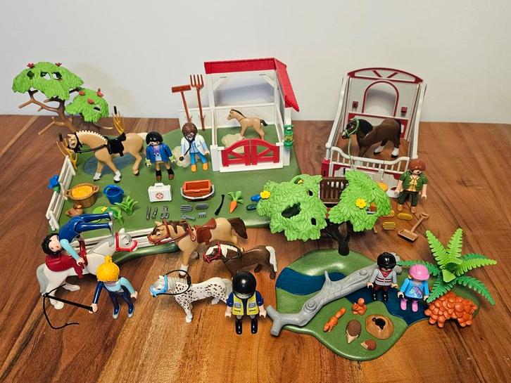 Playmobil paarden sets (ponyrijles, eerste hulp in de stal), Kinderen en Baby's, Speelgoed | Playmobil, Zo goed als nieuw, Ophalen of Verzenden