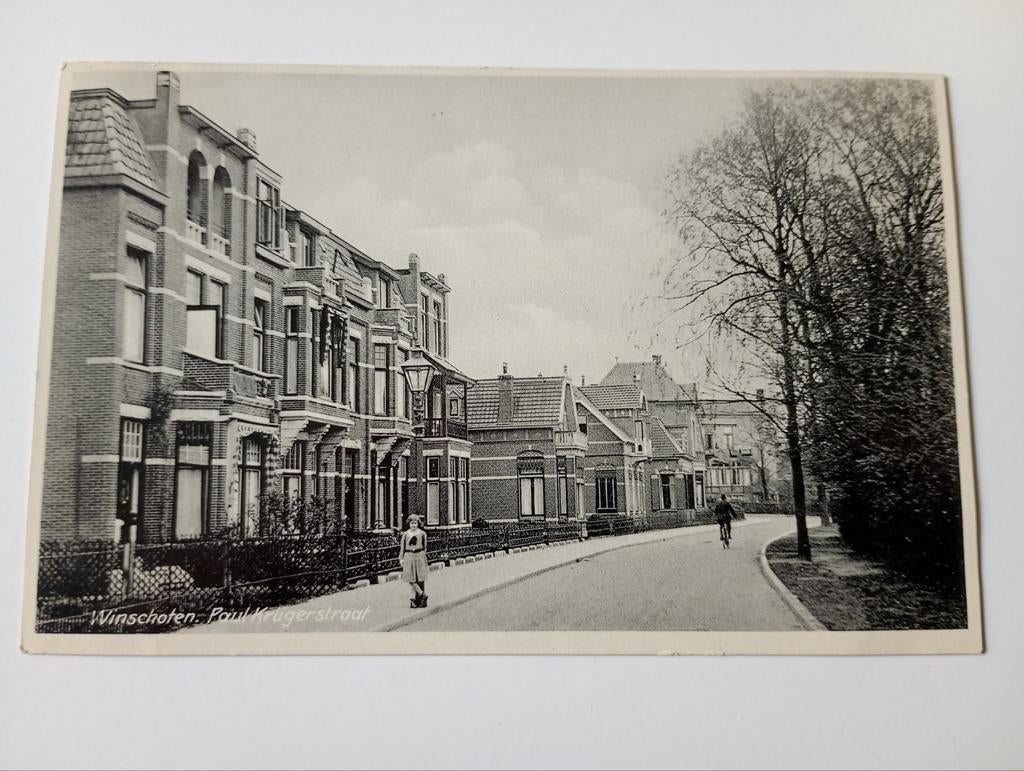 Winschoten Paul Krugerstraat 1941, Ophalen of Verzenden, 1940 tot 1960, Gelopen, Groningen