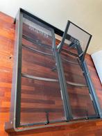 Auping Auronde 180 x 210 met 2 verstelbare auping spiralen, Ophalen, Bruin, Tweepersoons, Nvt