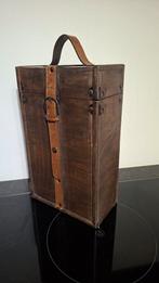 Houten wijnkist voor 2 flessen, Ophalen of Verzenden