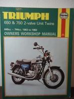 werkplaatshandboek Triumph 650 & 750 2-stroke '63-'83; 13,95, Motoren, Handleidingen en Instructieboekjes, Ophalen of Verzenden