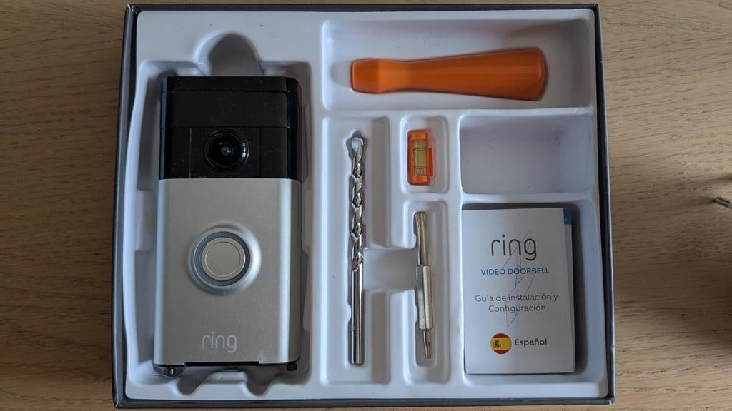 Ring Video Deurbel met Chime, Huis en Inrichting, Deurbellen, Ophalen of Verzenden, Bewegingsdetectiesensor, Gebruikt, Draadloos