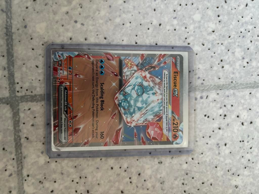 Eiscue ex Pokémon kaart - Scalding Block, Ophalen, Zo goed als nieuw, Losse kaart