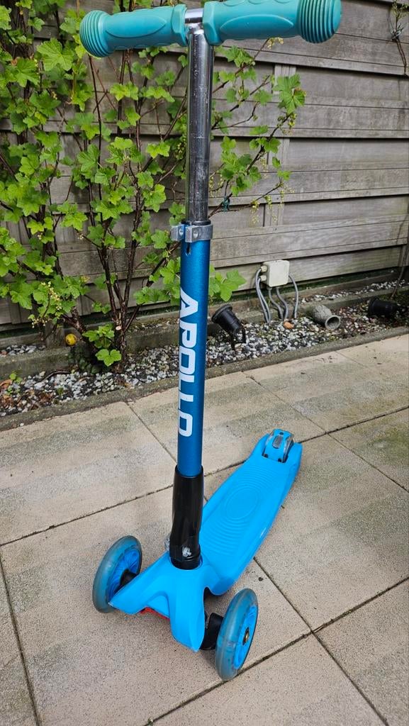 Apollo Kinderstep met 3 wielen - Blauw, Fietsen en Brommers, Ophalen of Verzenden, Gebruikt, Gewone step, Apollo