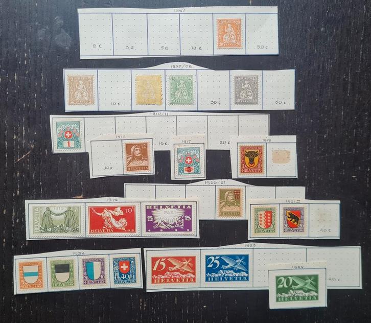 Zwitserland, 1862 - 1925, Postzegels en Munten, Postzegels | Europa | Zwitserland, Postfris, Ophalen of Verzenden
