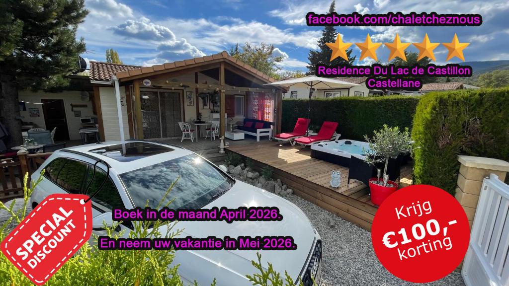 Chalet Castellane cote d'azur Gorgesduverdon Airco & Jacuzzi, Drie personen of meer