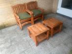 Teakhout tuinset met kussens, Ophalen of Verzenden, Teakhout