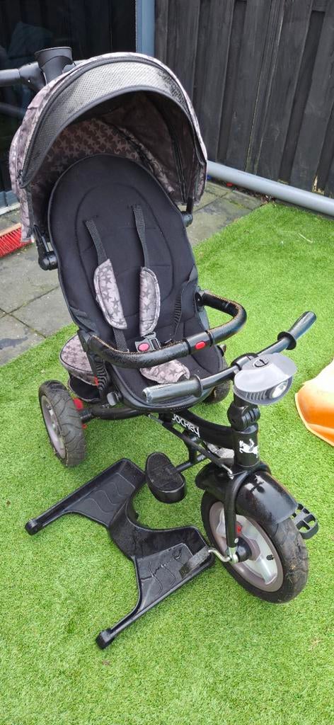 Driewieler met duwstang en zonnekap, Kinderen en Baby's, Ophalen of Verzenden, Gebruikt