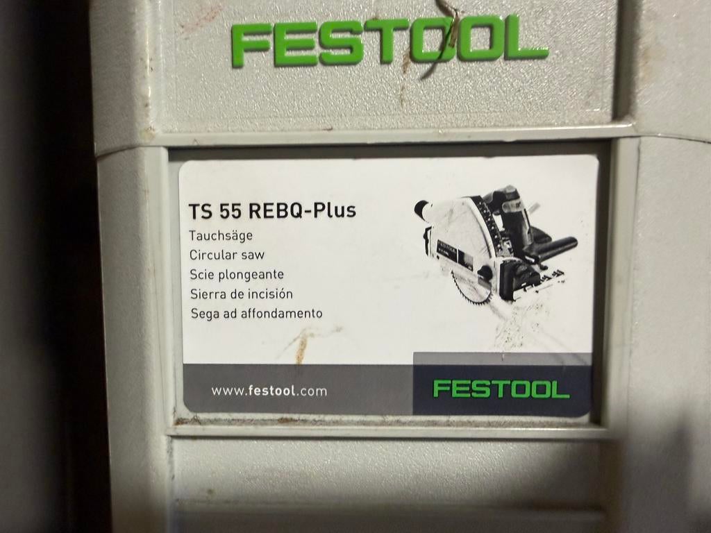 Festool TS 55 REBQ-Plus invalzaagmachine 1200W + 2 geleid, Nieuw, 30 tot 70 mm, 1200 watt of meer, Verzenden