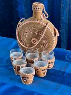 Fles met 6 glaasjes, Ophalen, Borrel- of Shotglas