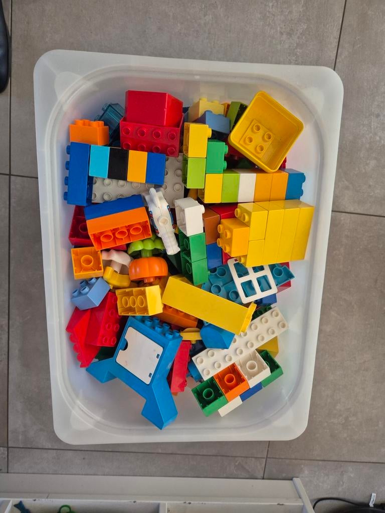 Duplo treinbanen en duplo blokken., Kinderen en Baby's, Ophalen of Verzenden