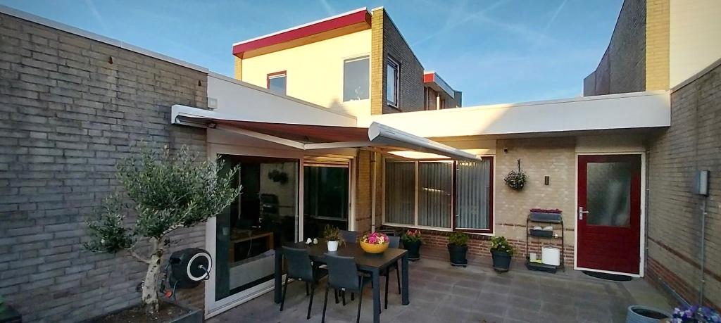 Zonnescherm, Elektrisch, merk Brustor, 450 cm breed., Ophalen, Gebruikt, 450 cm of meer, Elektrisch