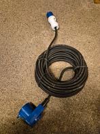 Verlengsnoer 16A 250V 3500W H07RN-F 3G1.5mm², Ophalen of Verzenden, Gebruikt, Kabel of Snoer