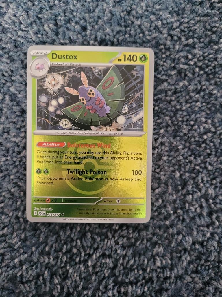 Ascended heroes Dustox reverse pokeball, Ophalen of Verzenden, Zo goed als nieuw