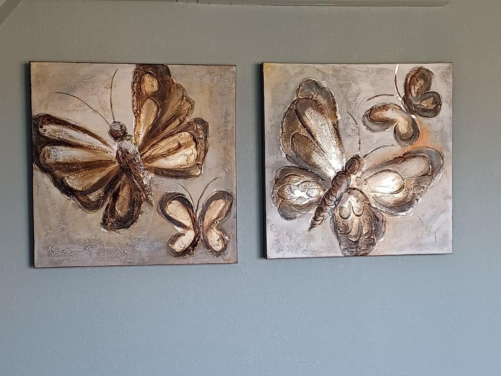 Vlinderschilderijen, Ophalen