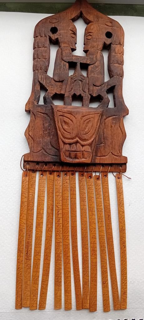 Oude Vintage Batak Kalender Sumatra Antiek Indonesie Kunst, Ophalen of Verzenden