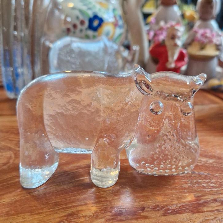 Kosta Boda Zoo Nijlpaard, Bertil Vallien, Zweeds Design, Antiek en Kunst, Antiek | Glas en Kristal, Ophalen of Verzenden