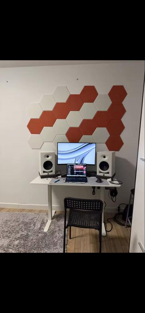 Blauw en wit nieuw hexagonale akoestische panelen, Ophalen of Verzenden, Nieuw